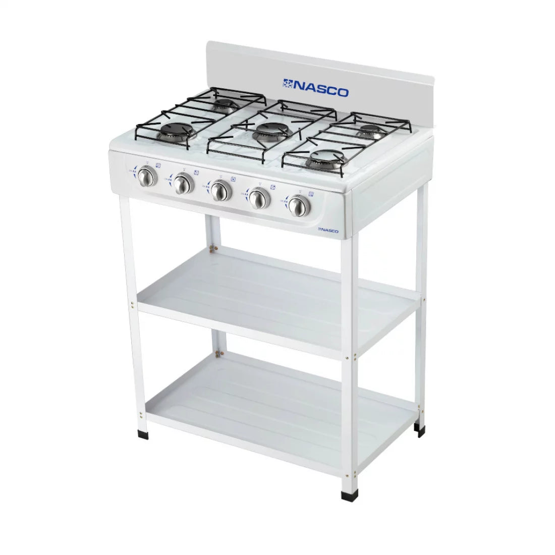 NASCO RÉCHAUD A GAZ 5 FEUX AVEC TABLE– NASGS-K5BW-S NASCO RÉCHAUD A GAZ 5 FEUX AVEC TABLE– NASGS-K5BW-S